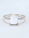 Square Moonstone Ring