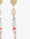 Synthetic Pearl Shell Drop Earrings