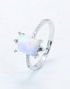 925 Sterling Silver Square Moonstone Ring