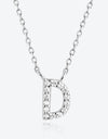 A To F Zircon 925 Sterling Silver Necklace