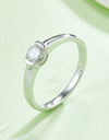 Moissanite 925 Sterling Silver Solitaire Ring