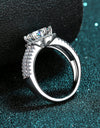 Sterling Silver Moissanite Ring