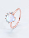 925 Sterling Silver Moonstone Ring