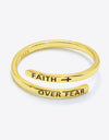 FAITH OVER FEAR Bypass Ring