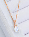 Moonstone Teardrop Pendant Necklace