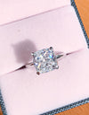 3.5 Carat Zircon 4-Prong Ring