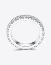 2.3 Carat Moissanite 925 Sterling Silver Eternity Ring