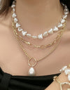 Three-Layered Pearl Necklace