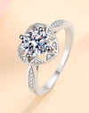 Moissanite Heart Ring