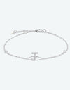 G To K Zircon 925 Sterling Silver Bracelet