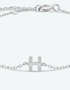 G To K Zircon 925 Sterling Silver Bracelet