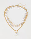 Three-Layered Pearl Necklace