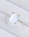 Square Moonstone Ring