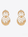 18K Gold-Plated Alloy Spiral Earrings