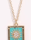 Tarot Card Pendant Stainless Steel Necklace