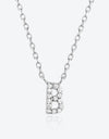 A To F Zircon 925 Sterling Silver Necklace