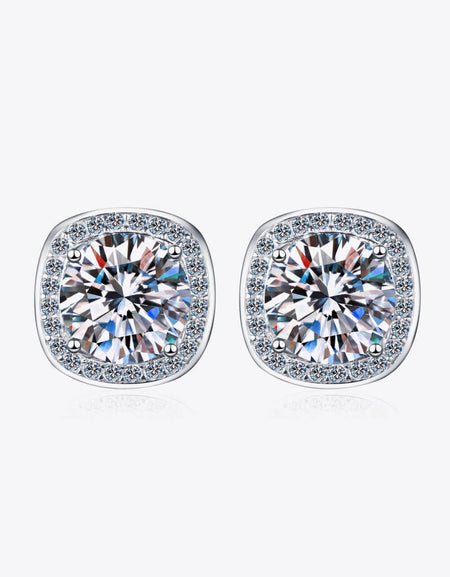 Let Me Love You 1 Carat Moissanite Stud Earrings