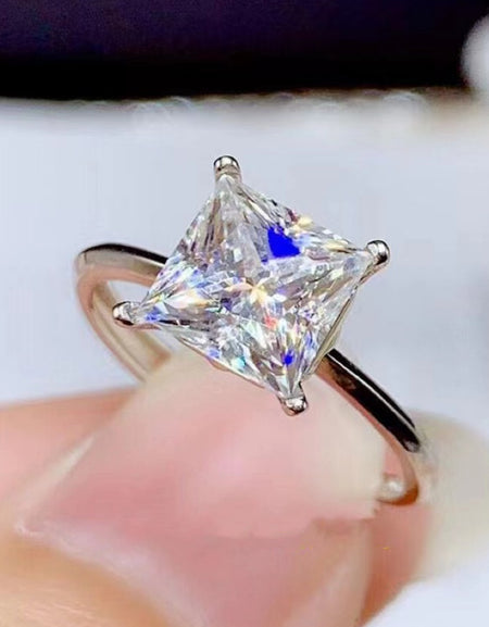 5 Carat Moissanite Solitaire Ring