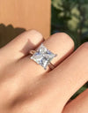 5 Carat Moissanite Solitaire Ring