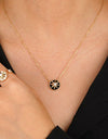 Cubic Zirconia Star Pendant Necklace