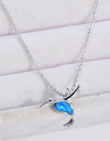 Opal Bird 925 Sterling Silver Necklace