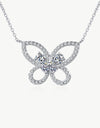 Moissanite Butterfly Pendant Necklace