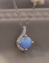 Sweet Beginnings Opal Pendant Necklace