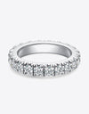 2.3 Carat Moissanite 925 Sterling Silver Eternity Ring