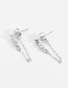 Zircon 925 Sterling Silver Chain Earrings