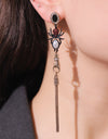 18K Gold-Plated Spider Drop Earrings