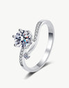 On My Mind 925 Sterling Silver Moissanite Ring