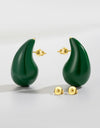 Big Size Water Drop Brass Earrings