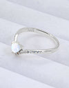 Moonstone Heart-Shaped Ring