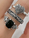 Zinc Alloy Three-Piece Ring Set