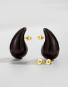 Big Size Water Drop Brass Earrings