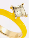 Everyday Delight 18K Gold Plated Glass Stone Ring