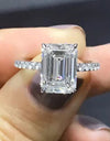 5 Carat Moissanite Side Stone Ring