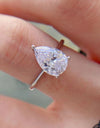 Classic Teardrop 2 Carat Moissanite Ring