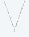 G To K Zircon 925 Sterling Silver Necklace