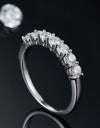 Can't Stop Your Shine Moissanite Platinum-Plated Ring