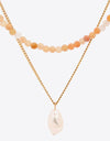 Double-Layered Freshwater Pearl Pendant Necklace