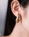 Big Size Water Drop Brass Earrings