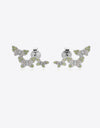 Zircon Butterfly 925 Sterling Silver Earrings