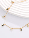 18K Gold Plated Multi-Charm Chain Necklace