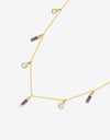 18K Gold Plated Multi-Charm Chain Necklace