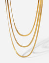 Triple-Layered Snake Chain Necklace