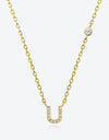 Q To U Zircon 925 Sterling Silver Necklace