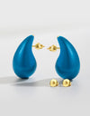 Big Size Water Drop Brass Earrings