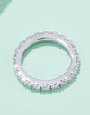 2.3 Carat Moissanite 925 Sterling Silver Eternity Ring