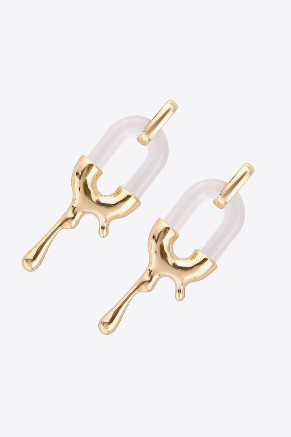 Contrast Zinc Alloy Earrings